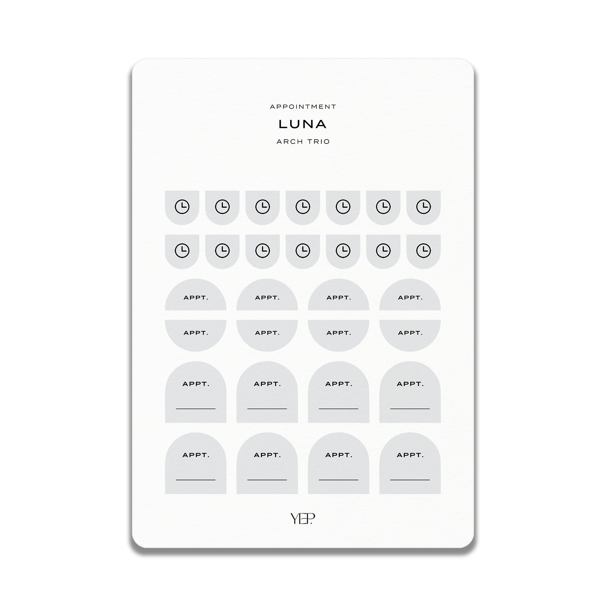 The image is a digital interface with a grid of circles and rectangles, and it appears to be a form or a layout for an app or a website. The interface has a minimalist design with a clean, white background and black elements. The layout includes various buttons, fields, and other design elements, but there is no text present in the image.