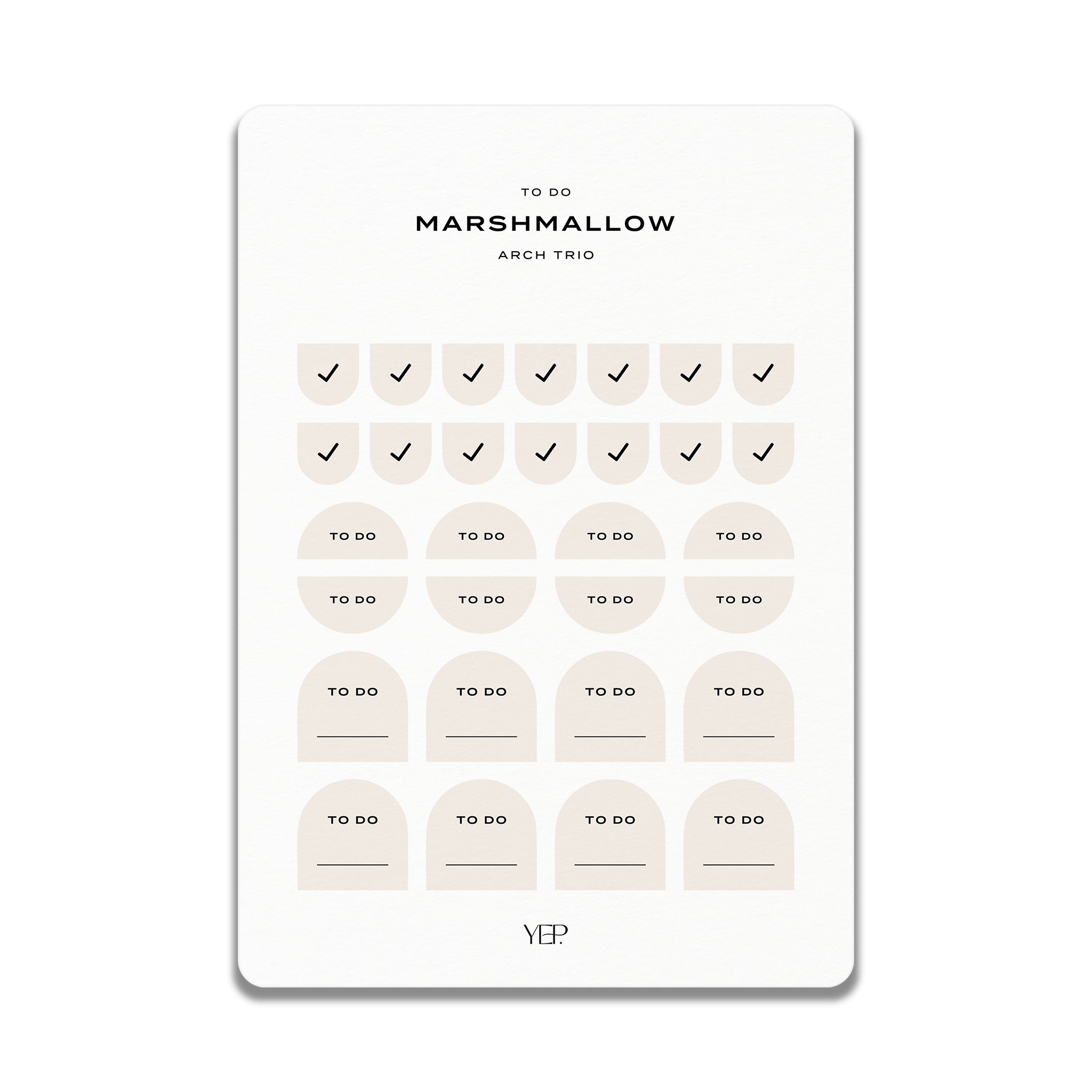 The image is a digital collage featuring a series of checkboxes and checkmarks arranged in a grid-like pattern.