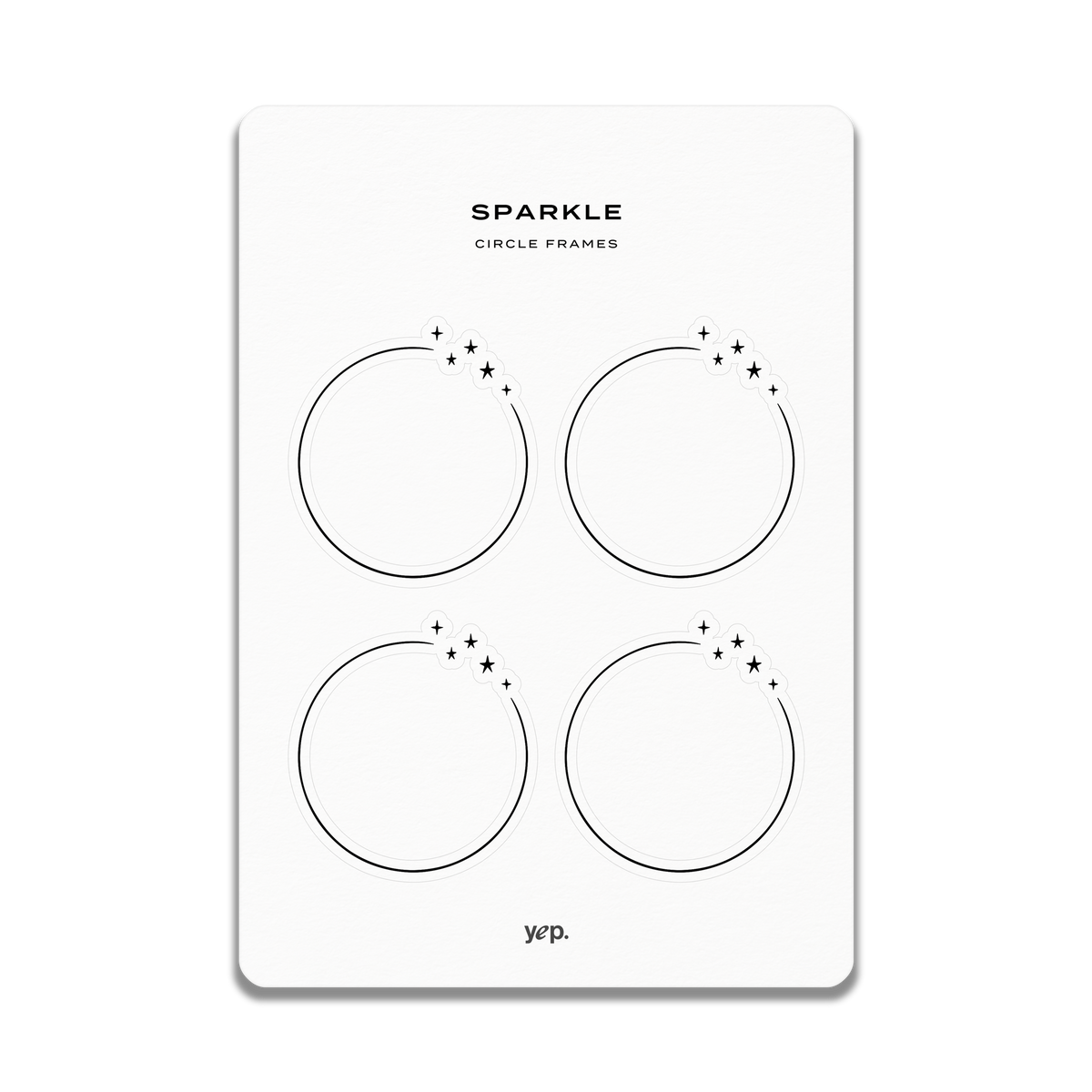 Sparkle Circle Frames
