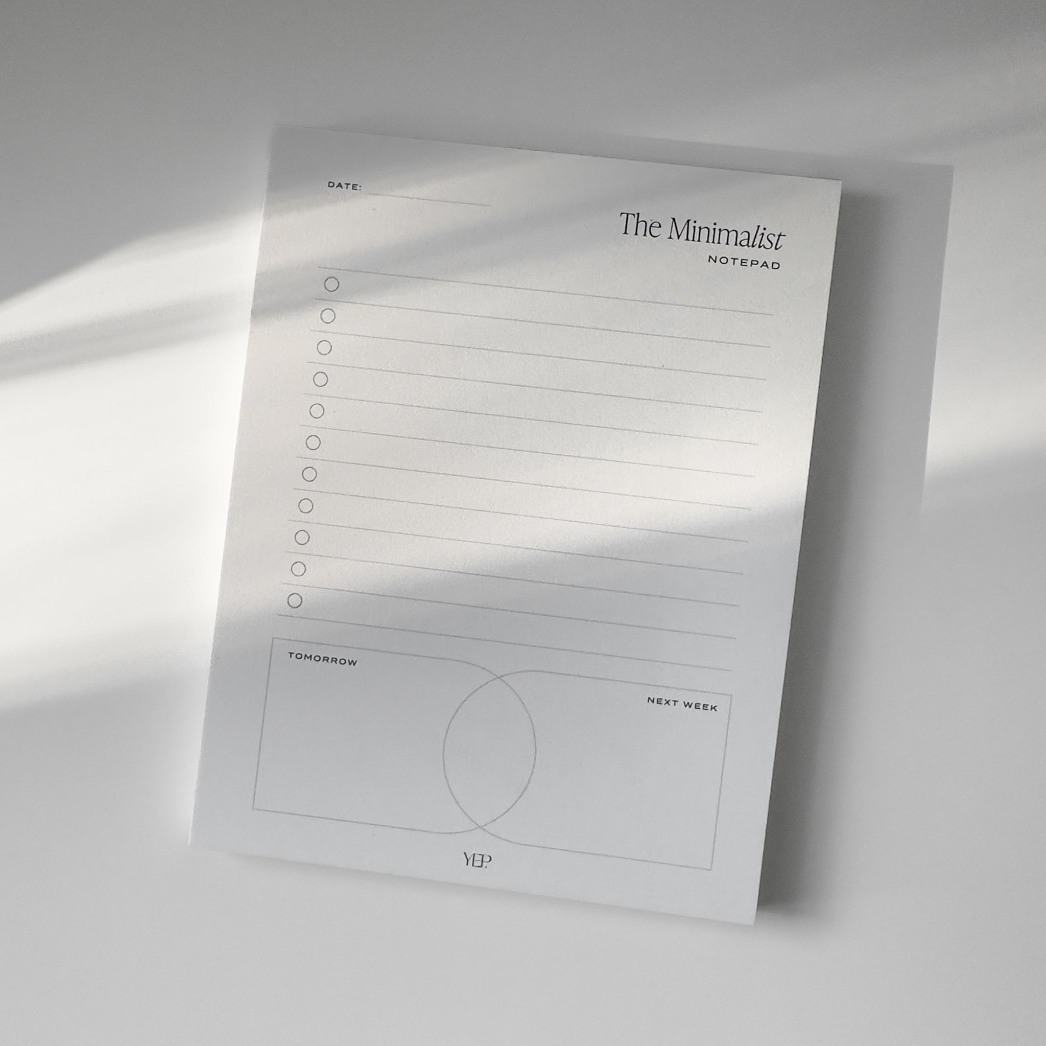 The Minimalist Notepad – Your Everyday Planner