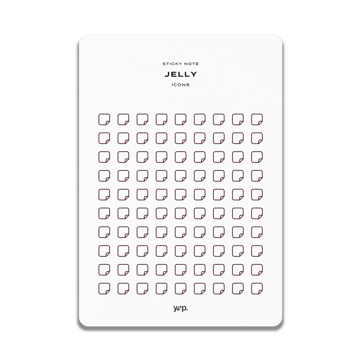 Sticky Note Icons