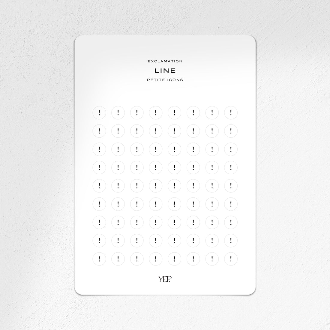 Exclamation Petite Icons