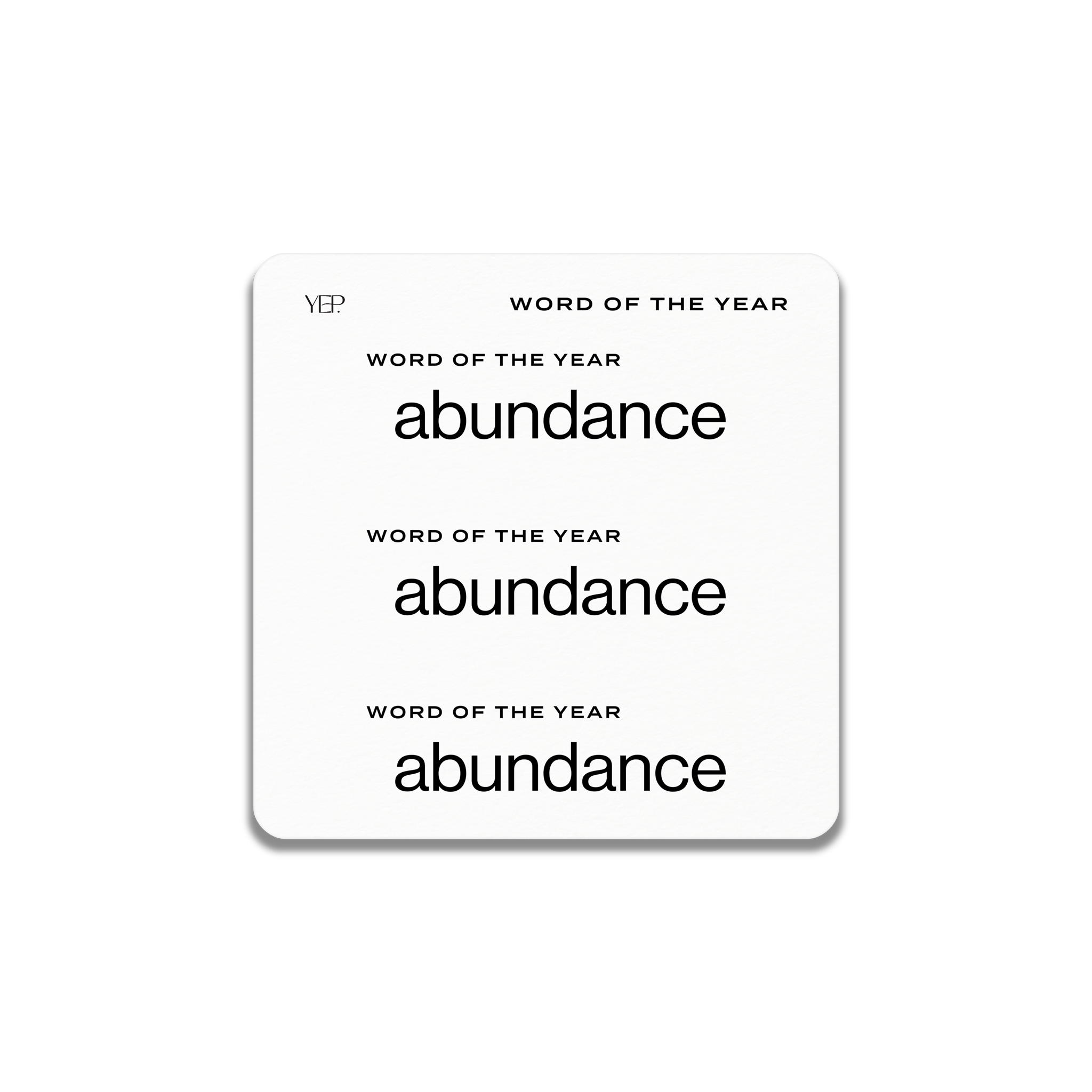 Custom Word of the Year