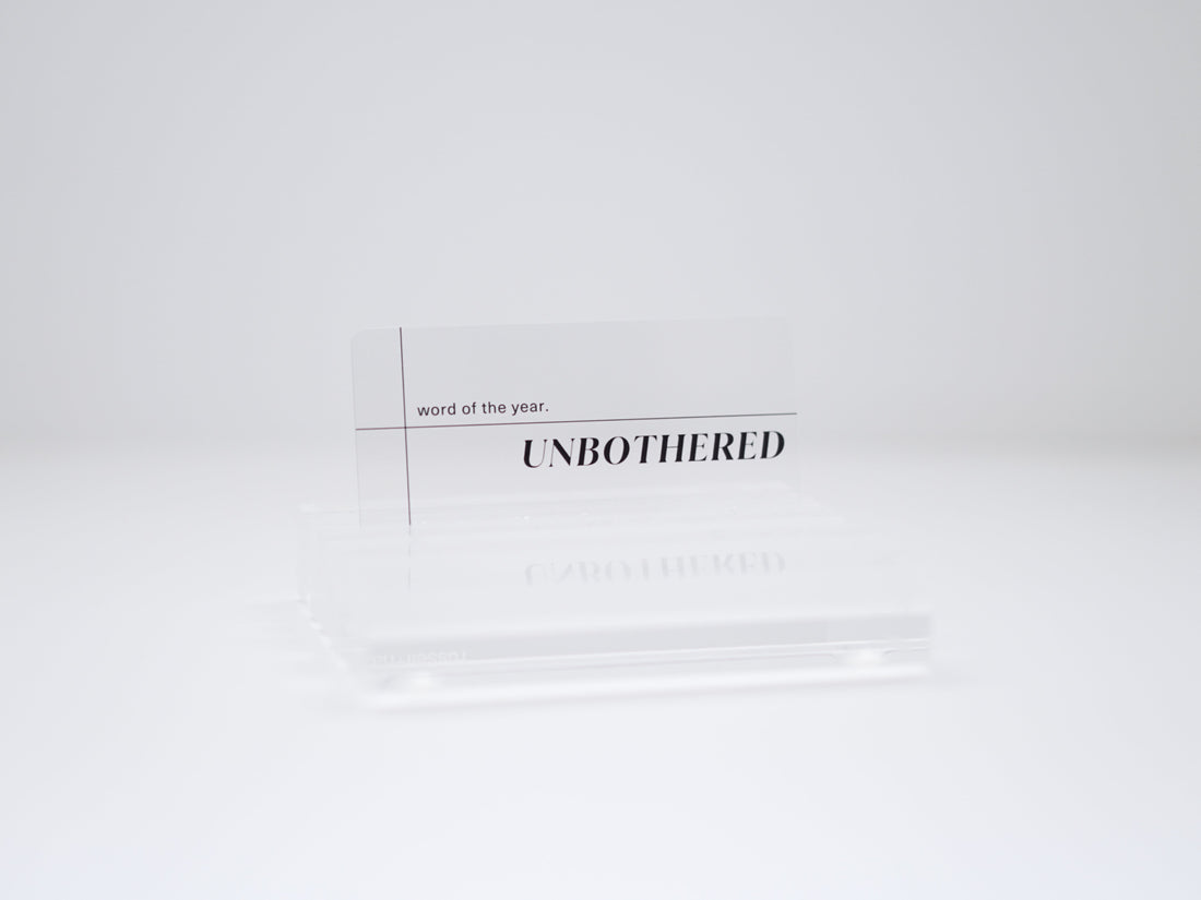 Unbothered Clear Card Your Everyday Planner  (5960218050720)